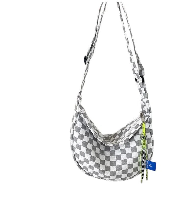 Bolso Bandolera Diseño de Cuadros Colores