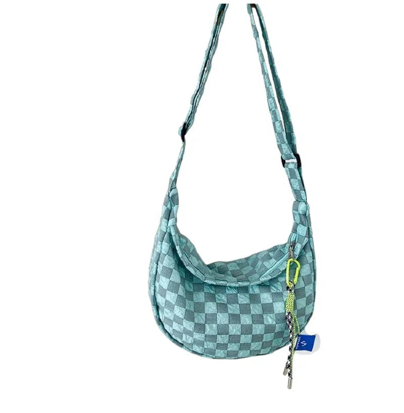 Bolso Bandolera Diseño de Cuadros Colores