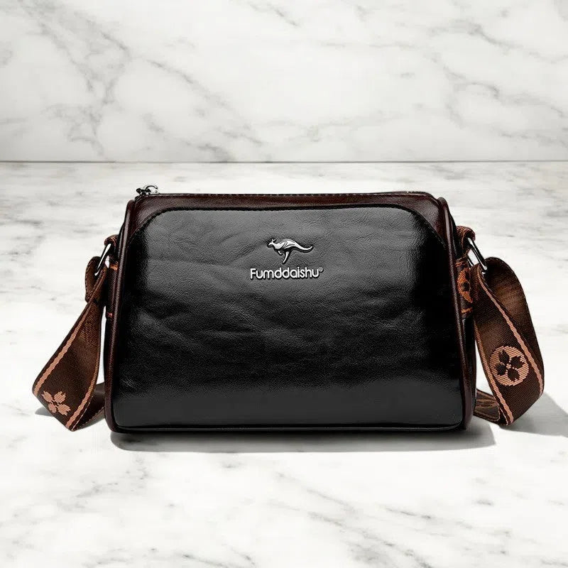 Bolso Bandolera de Cuero Elegante Básicos