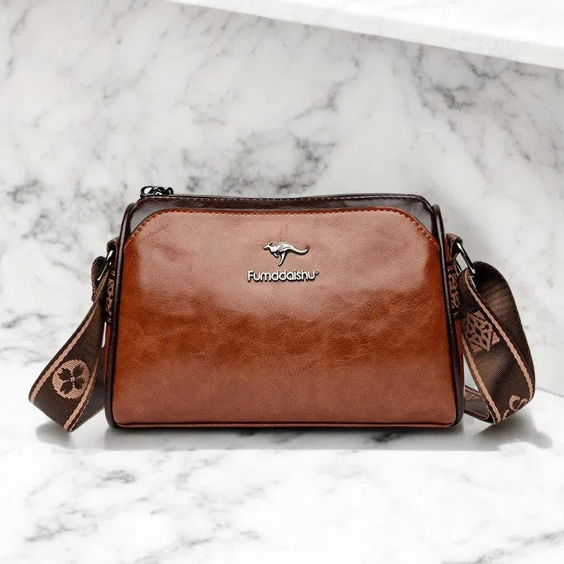 Bolso Bandolera de Cuero Elegante Básicos