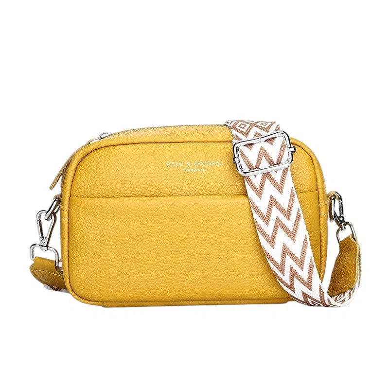 Bolso Bandolera de Cuero Vintage Colores