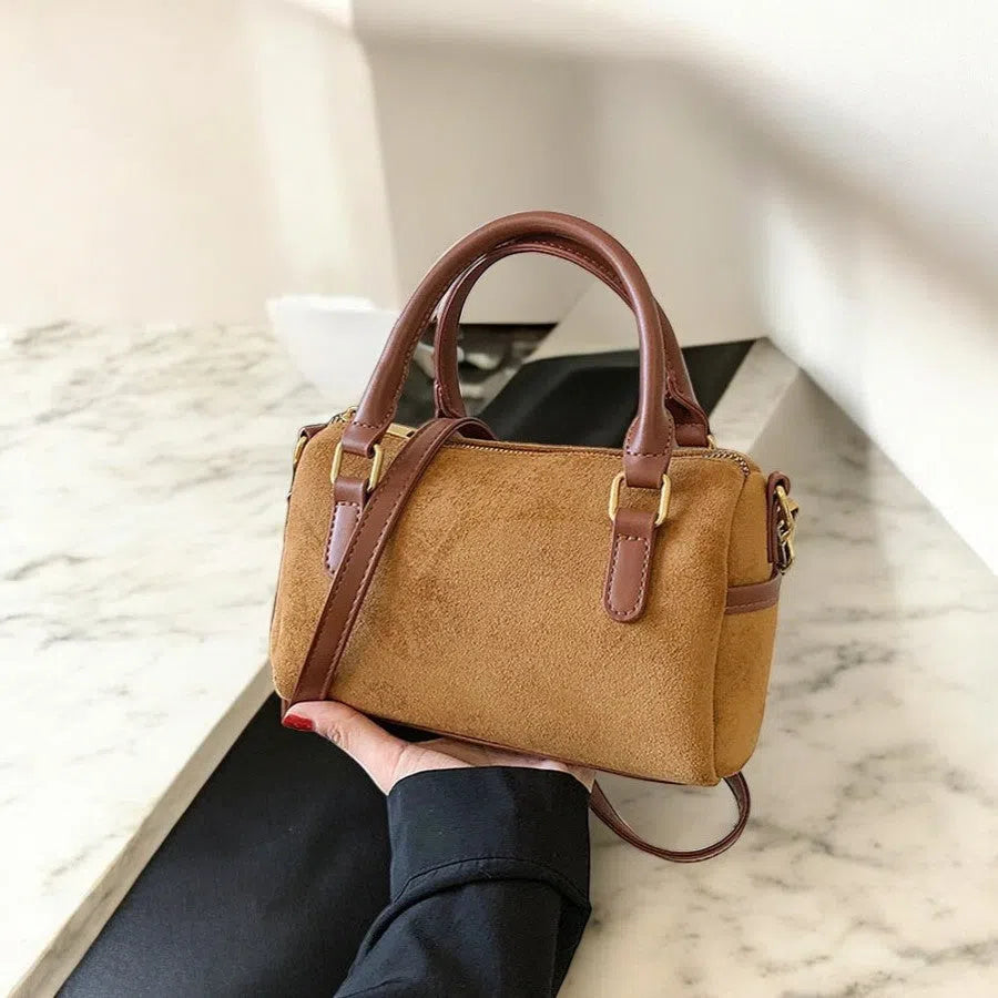 Bolso Bandolera de Gamuza Minimalista