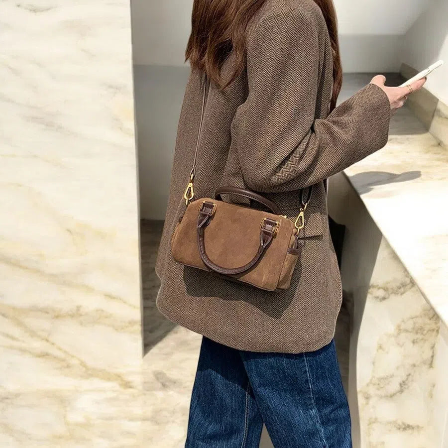 Bolso Bandolera de Gamuza Minimalista