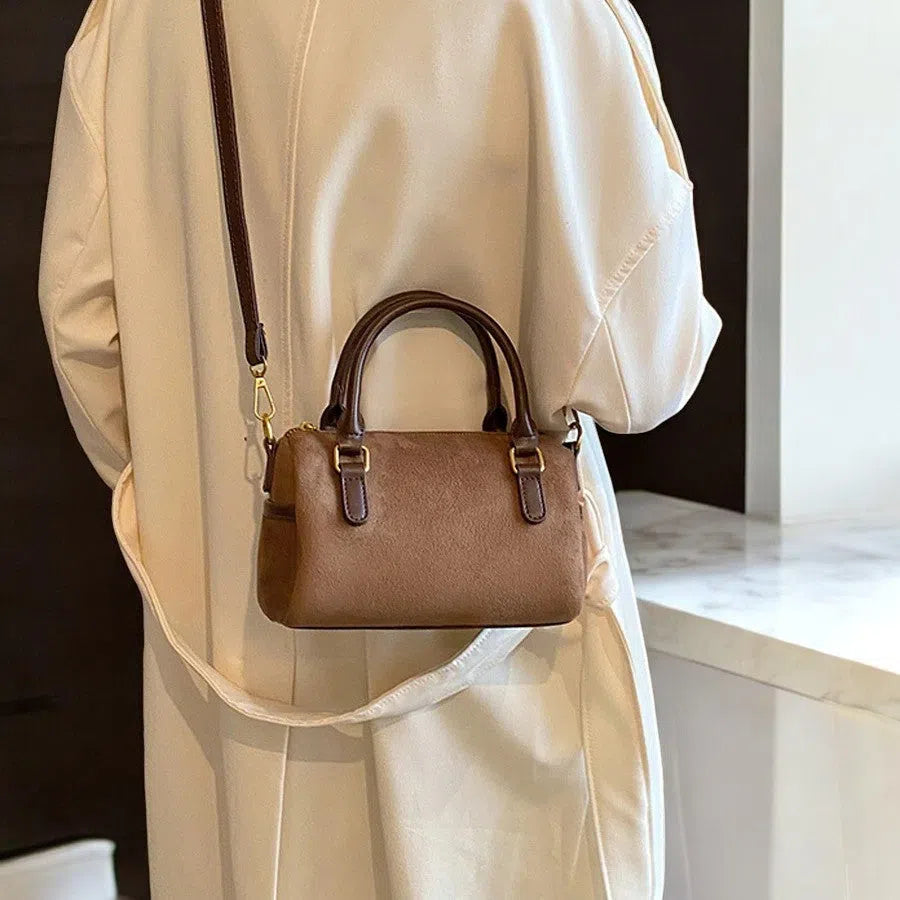 Bolso Bandolera de Gamuza Minimalista