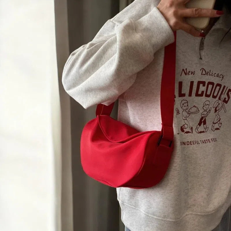 Bolso Bandolera de Nylon Estilo Casual