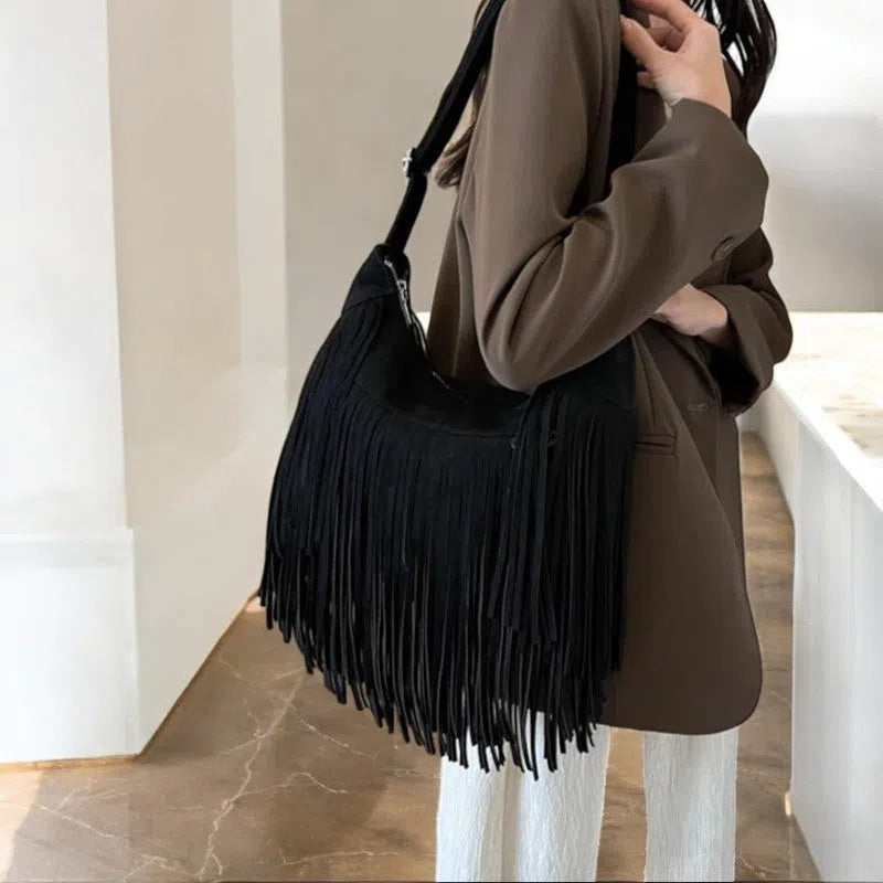 Bolso Flecos Vaquero