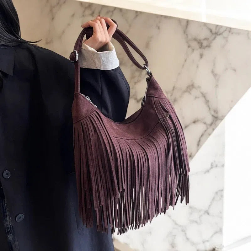 Bolso Flecos Vaquero