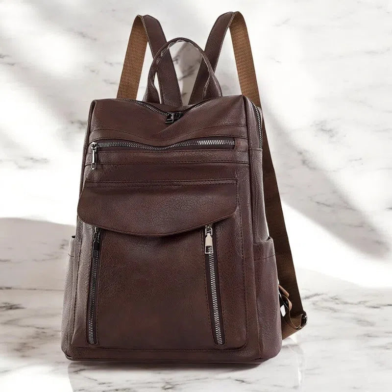 Bolso Mochila Elegancia Versátil de Cuero