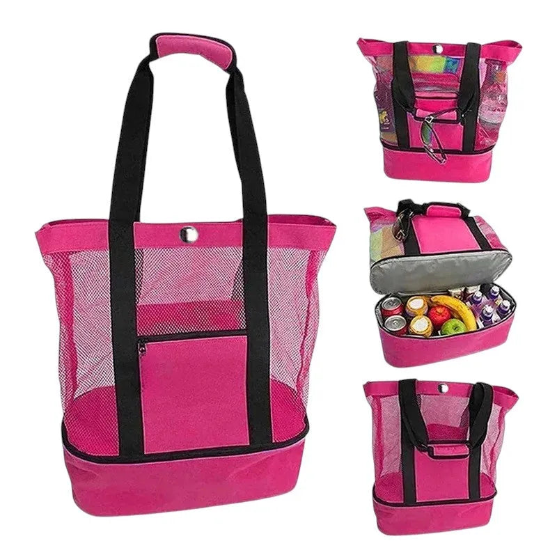 Bolso Playa 2 en 1: Elegancia, Espacio y Frescura en un Solo Diseño