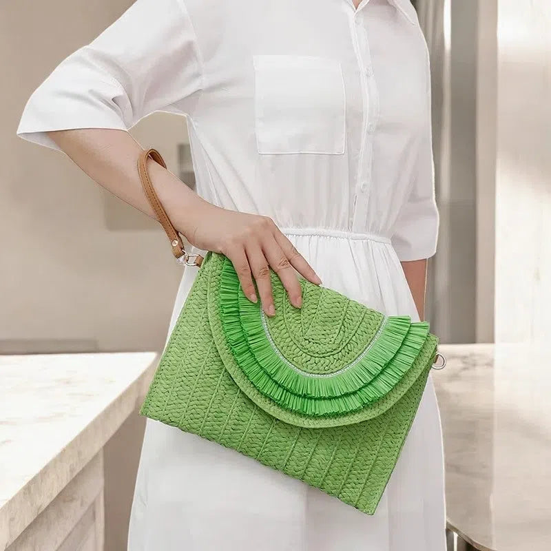 Bolso Rafia Estilo Tote de Colores