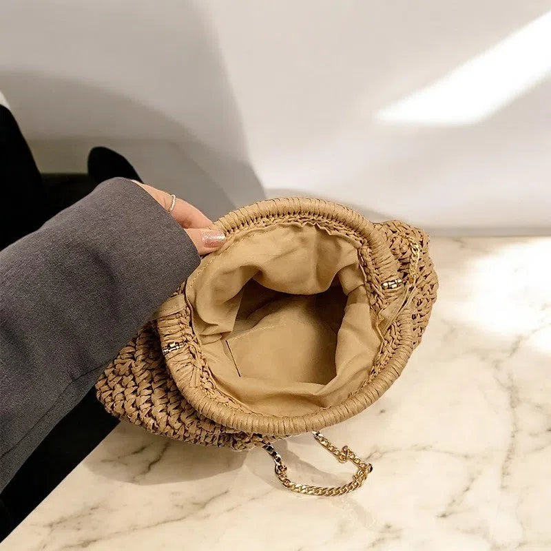 Bolso Rafia con Cadena