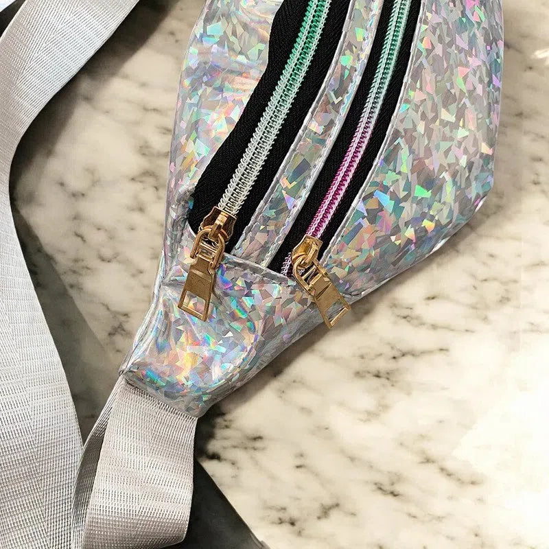 Bolso Riñonera Metálica de Prismas