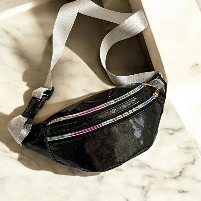 Bolso Riñonera Metálica de Prismas