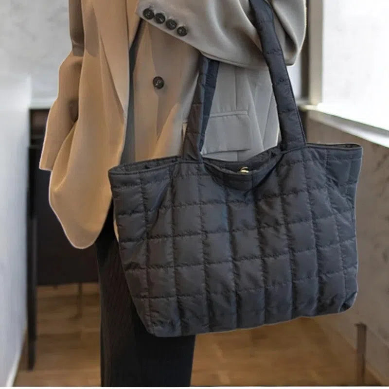 Bolso Shopper Acolchado Casual Básico