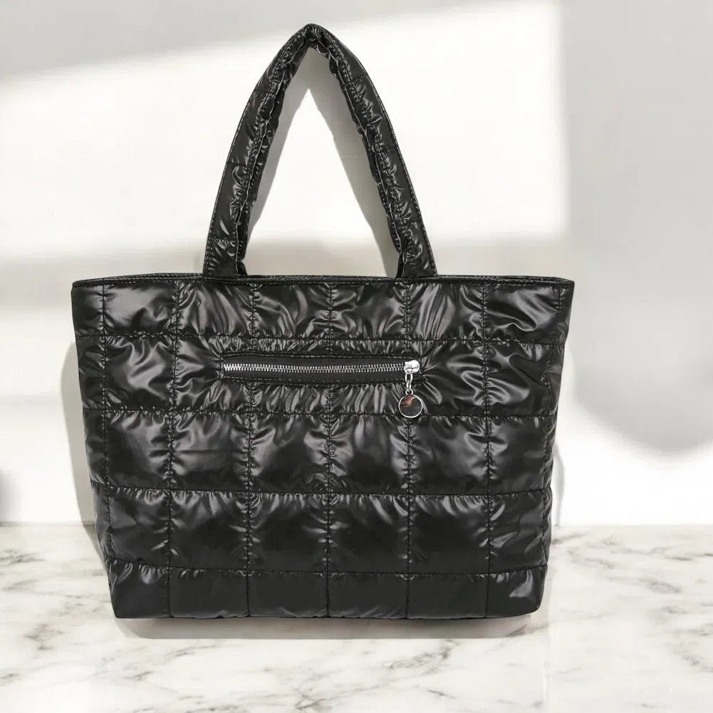 Bolso Shopper Acolchado Metalizado Básicos