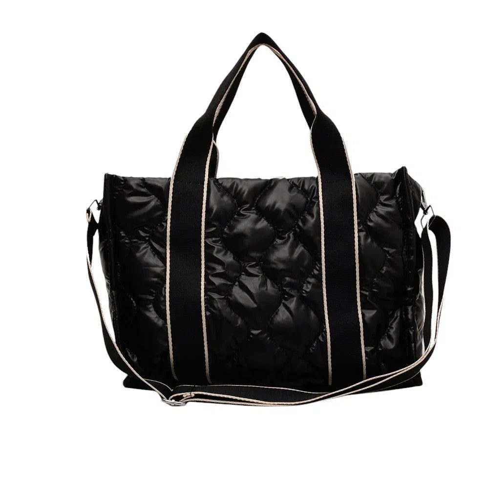 Bolso Shopper Acolchado Metalizado