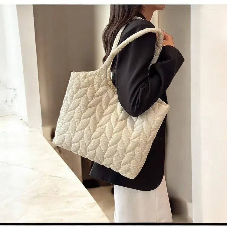 Bolso Shopper Acolchado de Broche