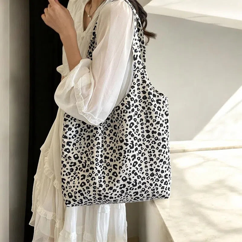 Bolso Shopper de Lona Leopardo