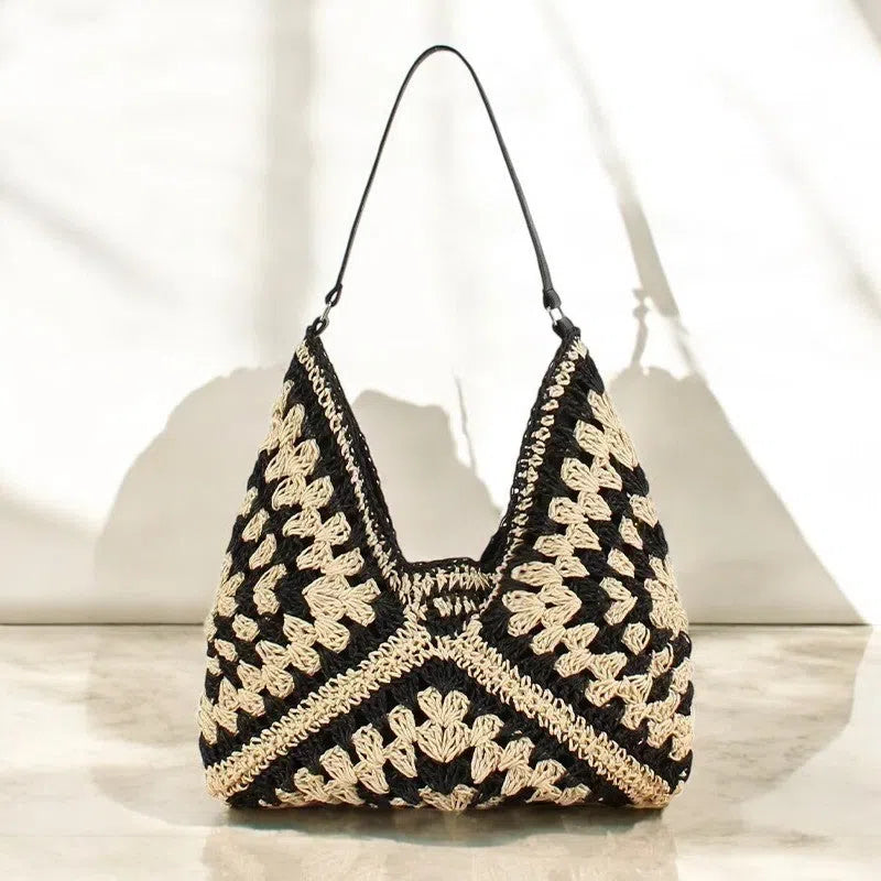 Bolso Shopper de Rafia Tejido