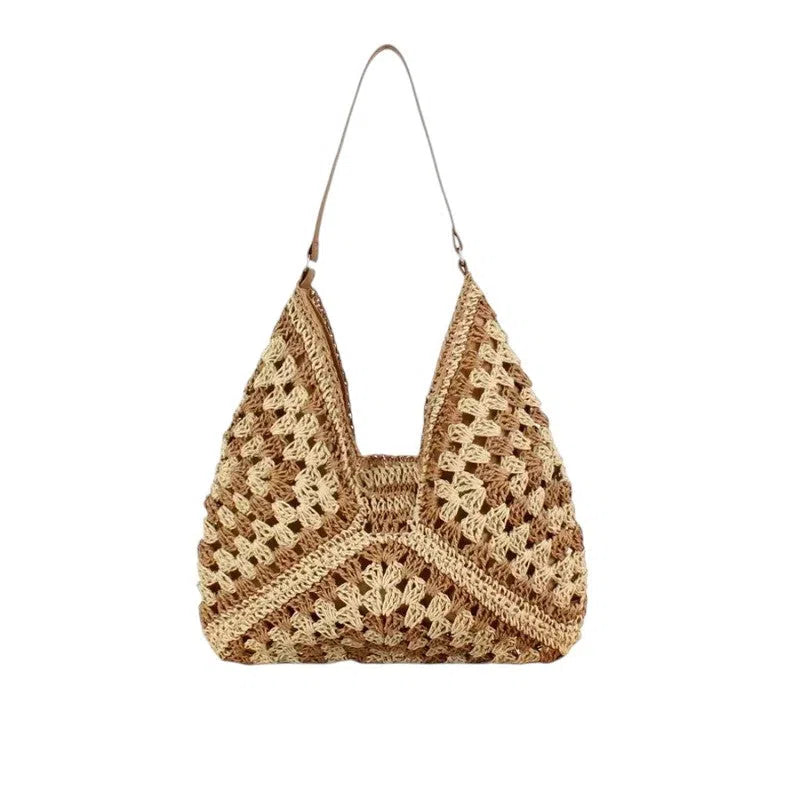 Bolso Shopper de Rafia Tejido