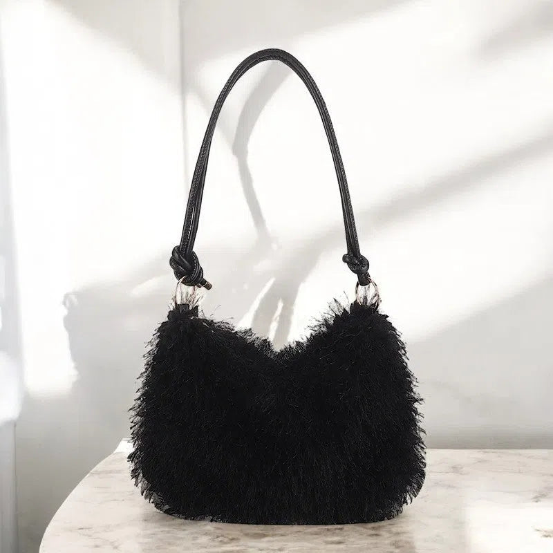 Bolso Tote Bag Peluche Suave Básicos