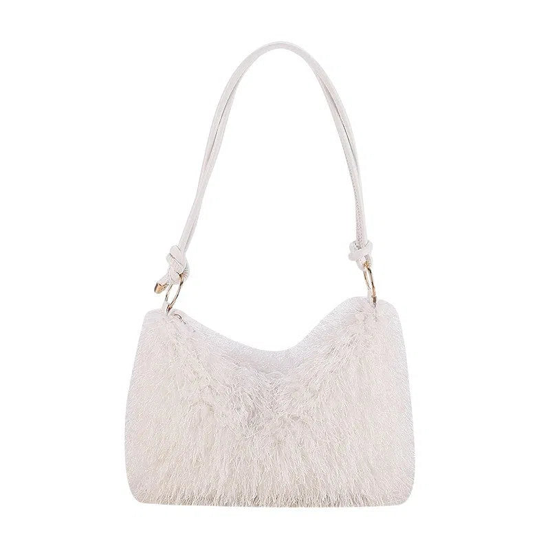 Bolso Tote Bag Peluche Suave Básicos