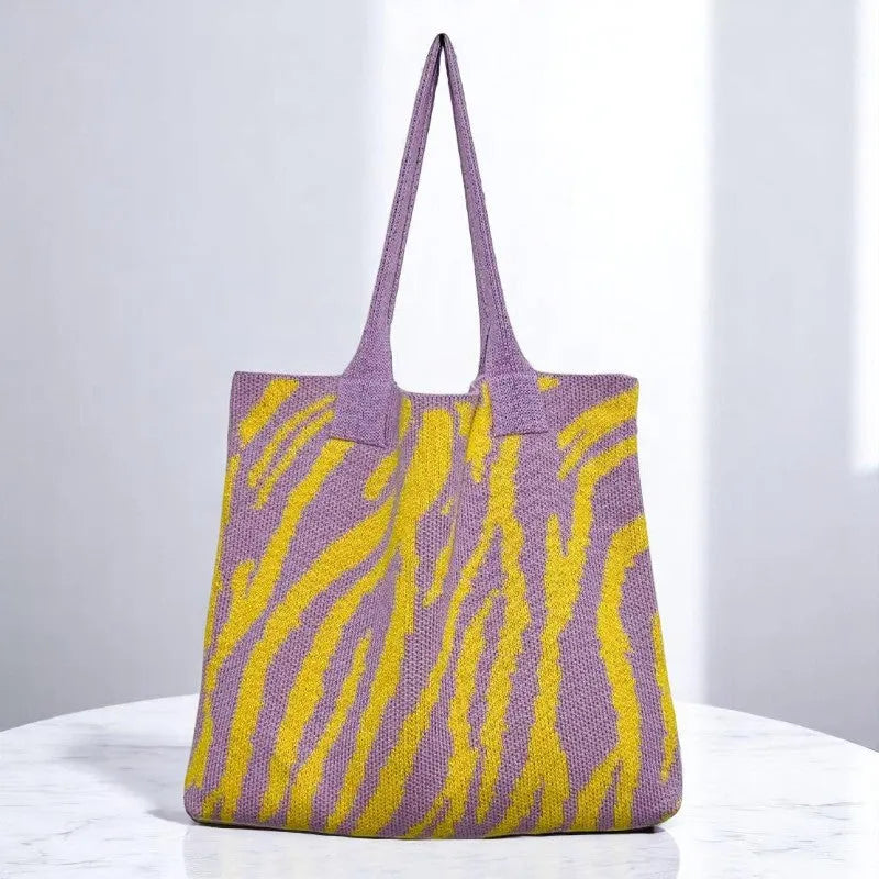 Bolso Tote a Crochet de Zebra