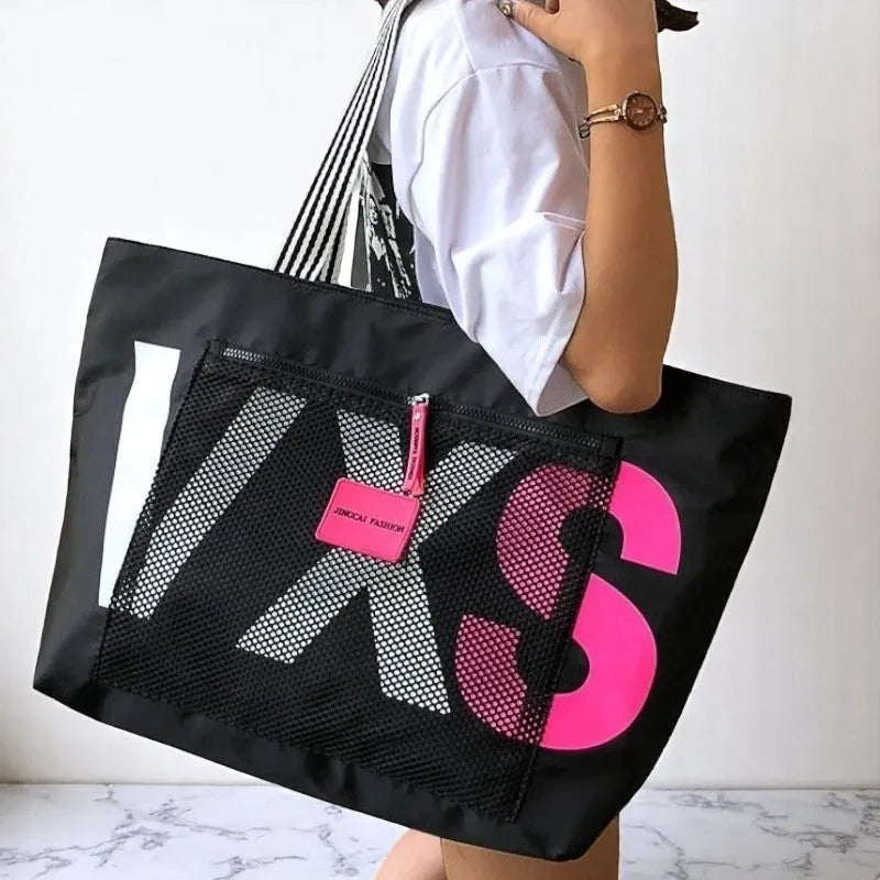 Bolso Tote de Nylon Impermeable - Elegancia Versátil para Cada Mujer