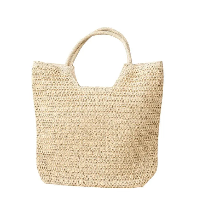 Bolso Tote de Paja Trenzada