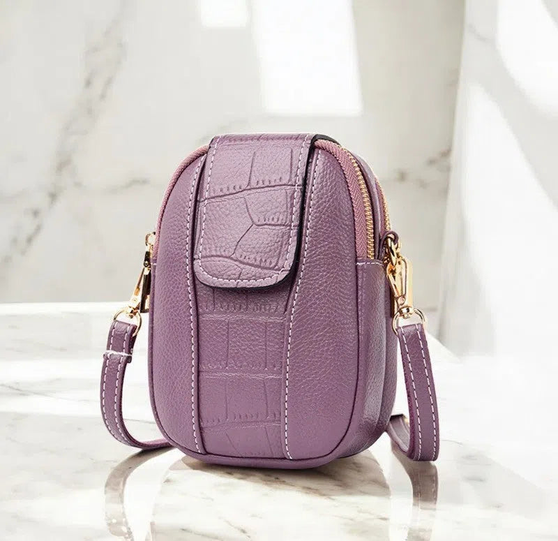 Bolso para Móvil PU Vintage Básico Lila