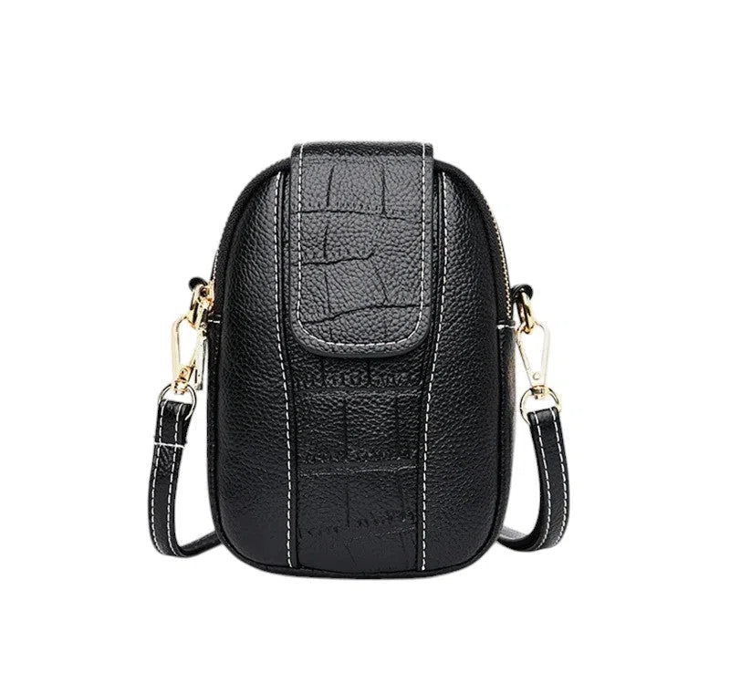 Bolso para Móvil PU Vintage Básico Negro