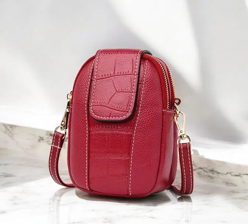 Bolso para Móvil PU Vintage Básico Rojo