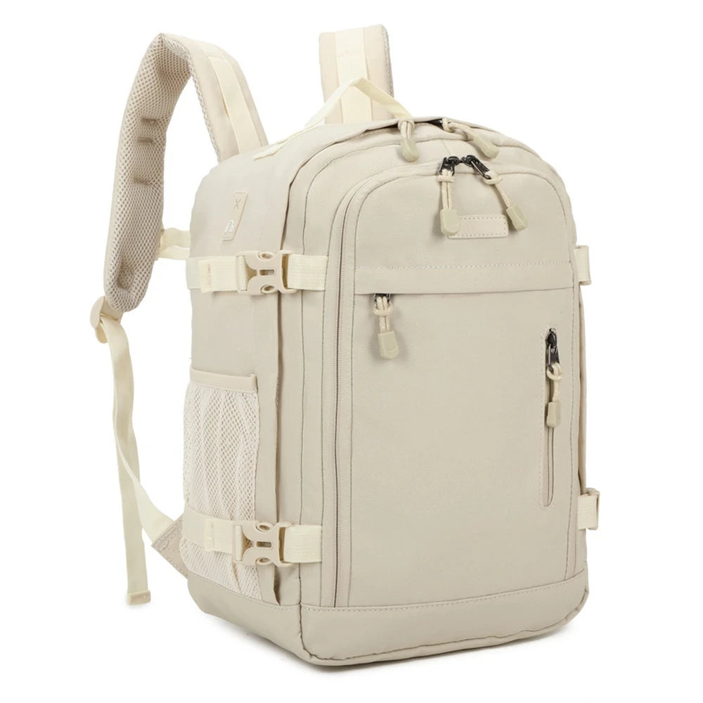 Mochila de Viaje Cabina 20L Beige – Elegancia Funcional y Máxima Comodidad
