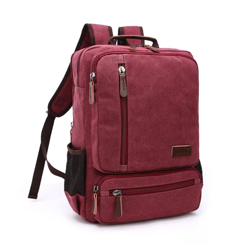 Mochila de Lona Premium Color Rojo – Carácter y Estilo Urbano