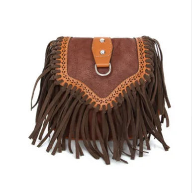 Bolso Boho con Flecos Tipo Saddle – Estilo Bohemio y Versátil