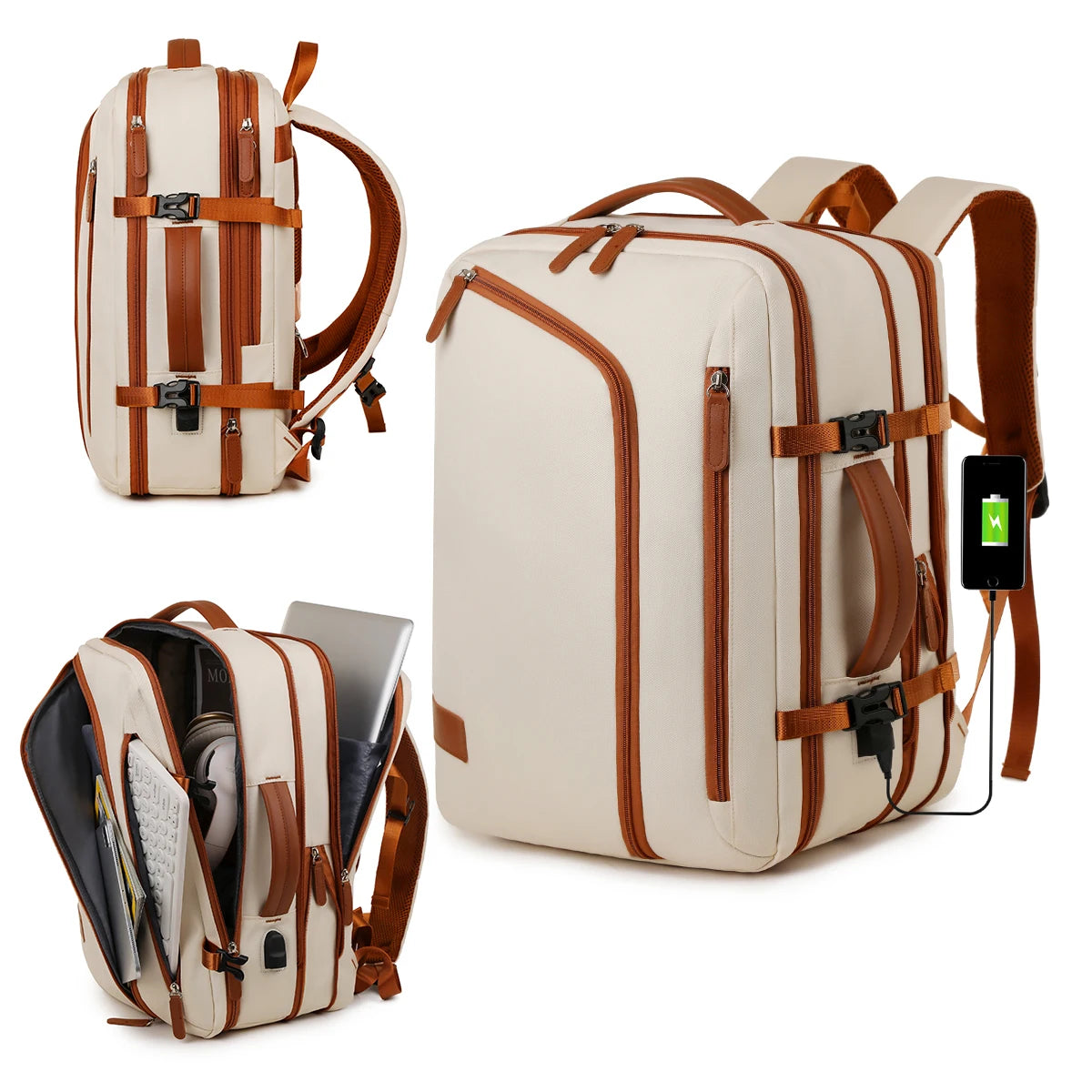 Mochila Ultraligera de Nailon 20–35 L – Comodidad Inteligente y Estilo Diario