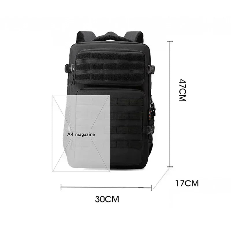 Mochila Táctica Outdoor de Gran Capacidad 35–45L – Resistencia Total y Organización Inteligente