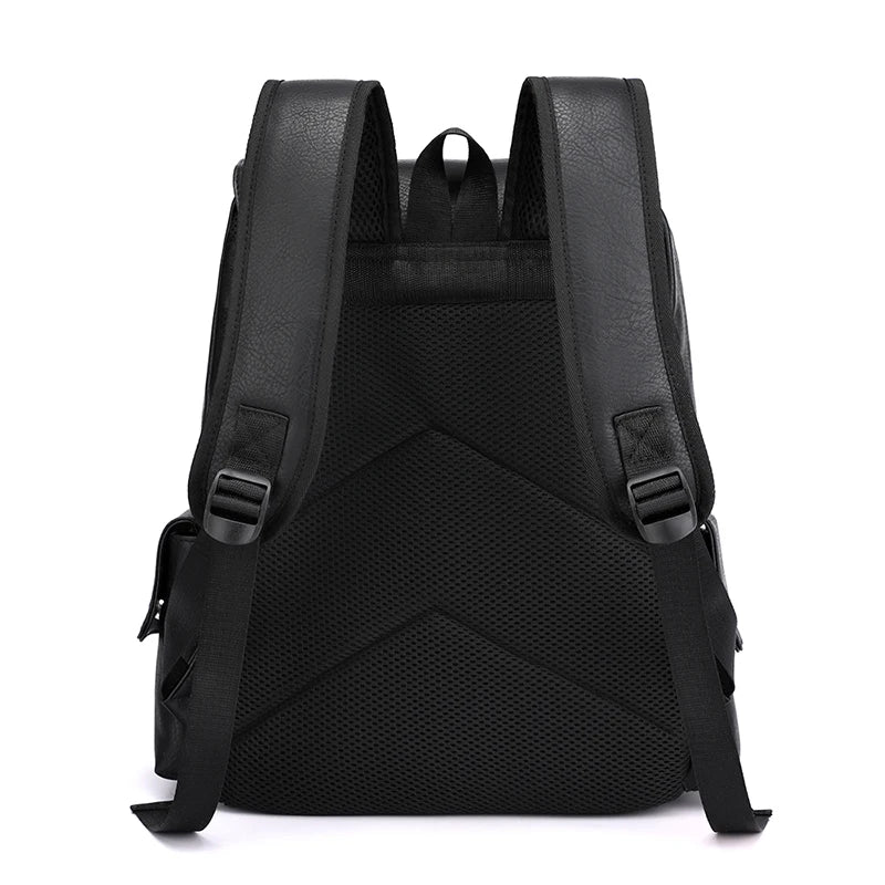 Mochila Casual de Cuero PU Premium – Estilo Urbano y Capacidad Inteligente