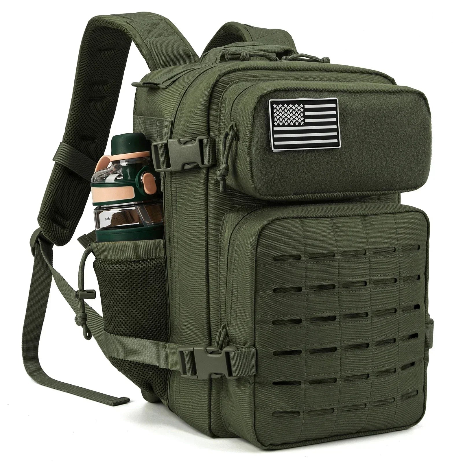 Mochila Táctica Outdoor 25L Verde Militar – Rendimiento, Resistencia y Estilo Funcional