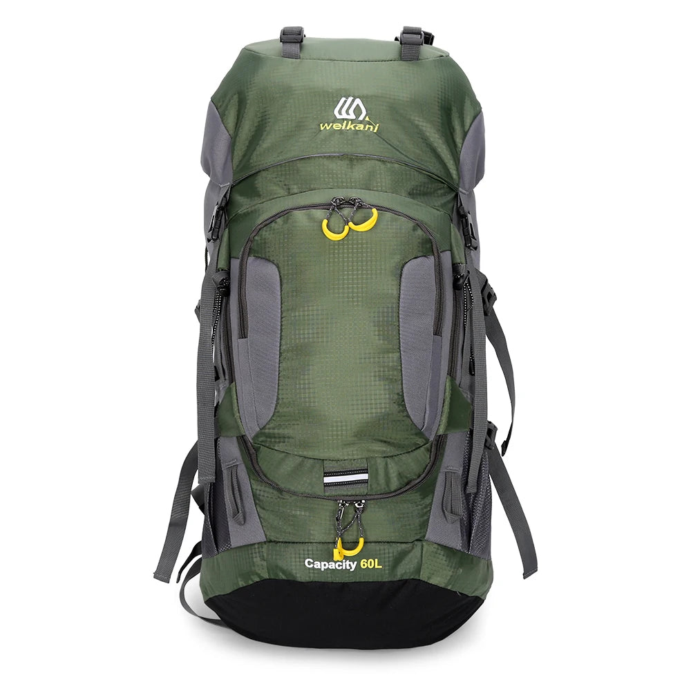 Mochila Outdoor LIXADA 60L Verde – Resistente y Funcional