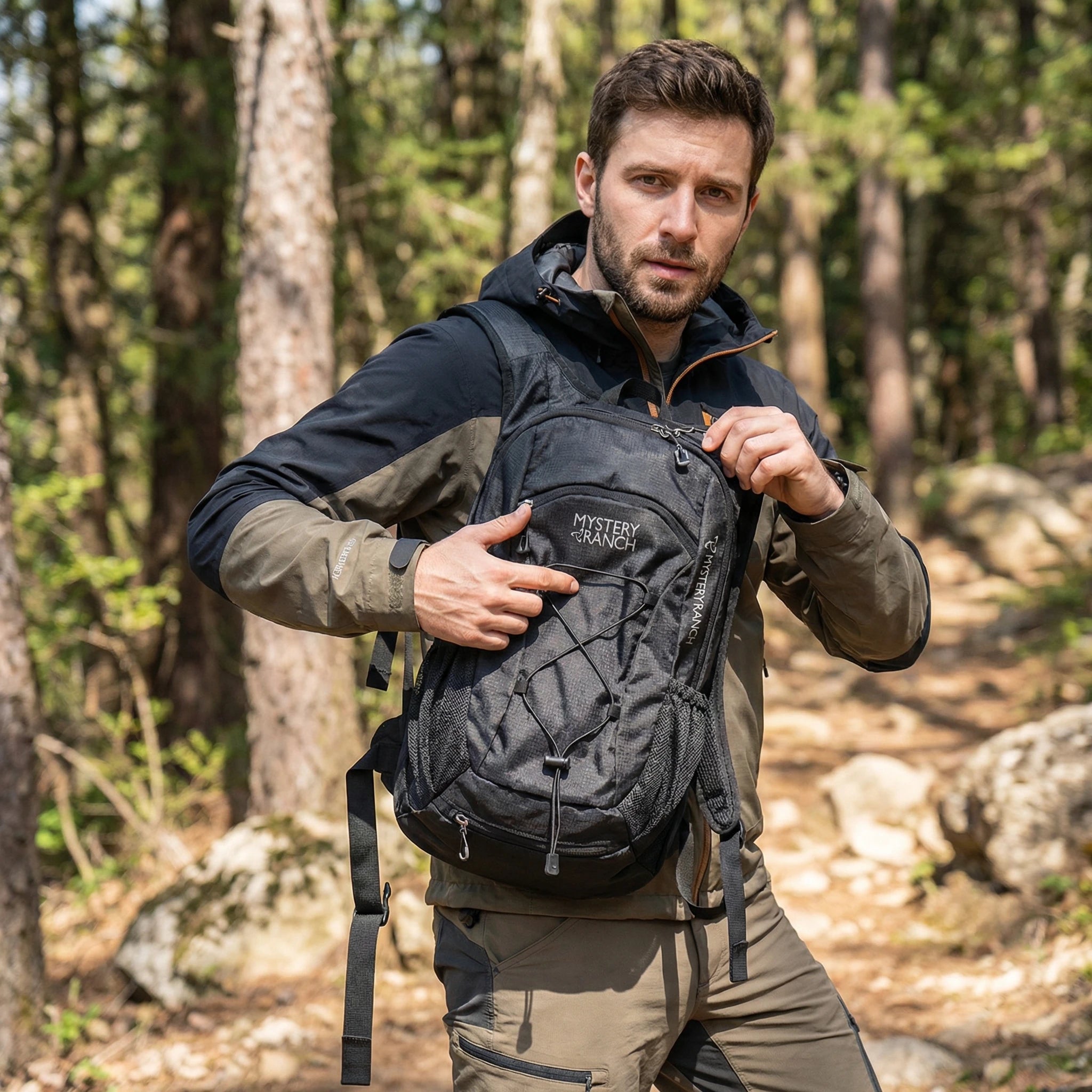 Mochila Táctica Mystery Ranch 20L Negra – Resistencia Blindada y Estilo Urbano