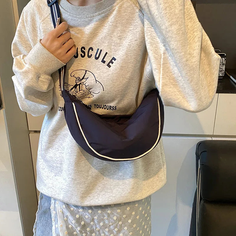 Bolso Bandolera de Nylon Impermeable para Mujer
