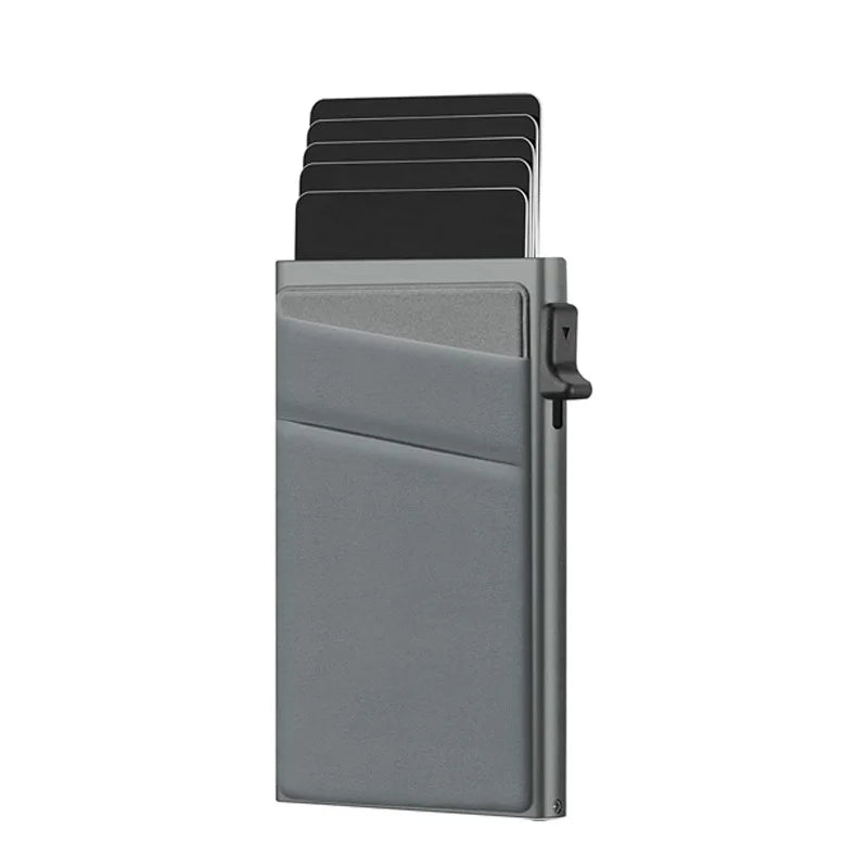 Tarjetero de Aluminio Ultrafino Antirrobo RFID