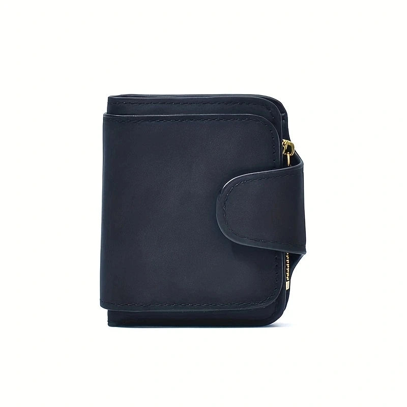 Cartera Efecto Ante para Mujer – Corta o Larga - Corta Negro