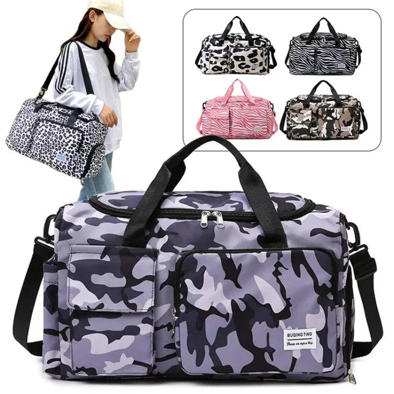Bolsa de Viaje Leopardo para Mujer – Estilo Salvaje y Gran Capacidad