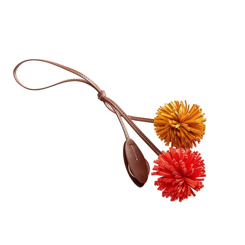 Charm Pompón Premium para Bolso – Accesorio Glamuroso y Esponjoso