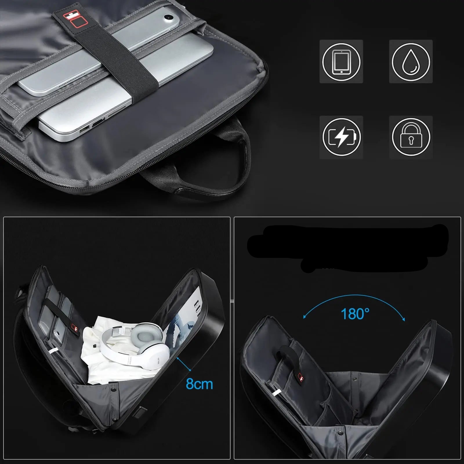 Mochila Business Rígida Antirrobo para Portátil 15,6” – Impermeable y Expandible