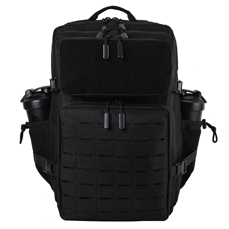 Mochila Táctica de Viaje y Senderismo 45L en Oxford Negro – Resistencia y Alto Rendimiento