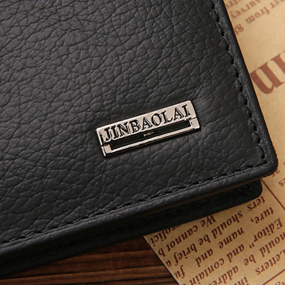 Cartera Clásica de Piel Genuina para Hombre