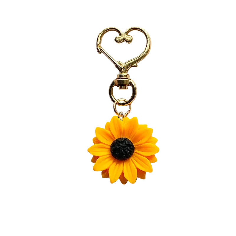 Charm Girasol de Resina para Bolso – Detalle Romántico y Elegancia Natural